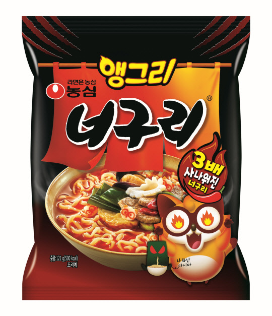 농심이 앵그리 너구리를 출시했다. <농심 제공>